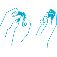 2. Fold sammen som vist på billedet 2. Fold sammen som vist på billedet