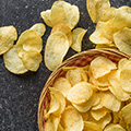 Stegte chips