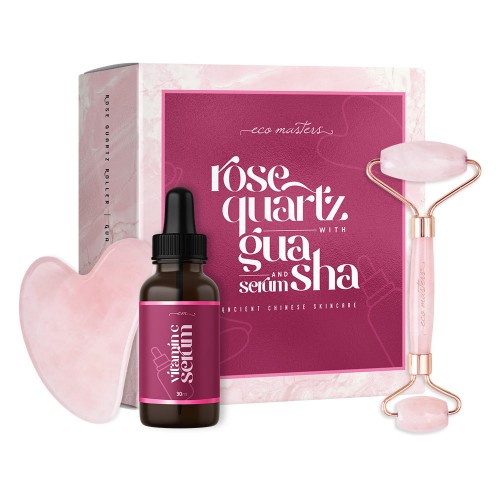 Billede af Rose Quartz og Guasha with Vitamin C Serum