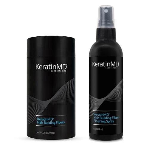 Keratin Combo Pack | Hair Building Fibers + Finishing Spray | ShytoBuy DK