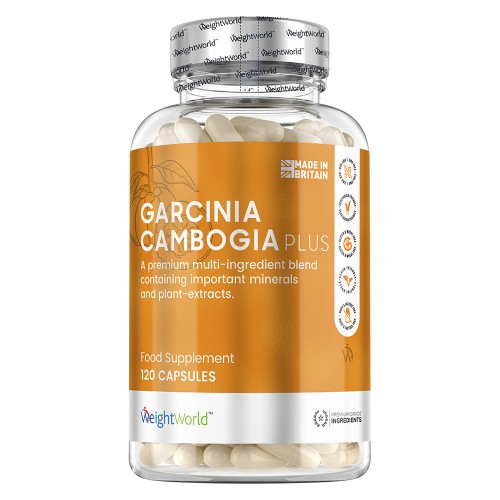 Garcinia Cambogia Plus - Naturlig VÃ¦gt-, Appetit- og VelvÃ¦re Kosttilskud - FÃ¥ HjÃ¦lp Til VÃ¦gttab Hurtigt - 60 Kapsler