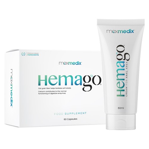 HemaGO Kombipakke - Naturlig HÃ¦moride Creme og Kapsler til effektiv lindring af udvendig og indvendige hÃ¦morider. PrÃ¸v vores HÃ¦moride Behandling i dag