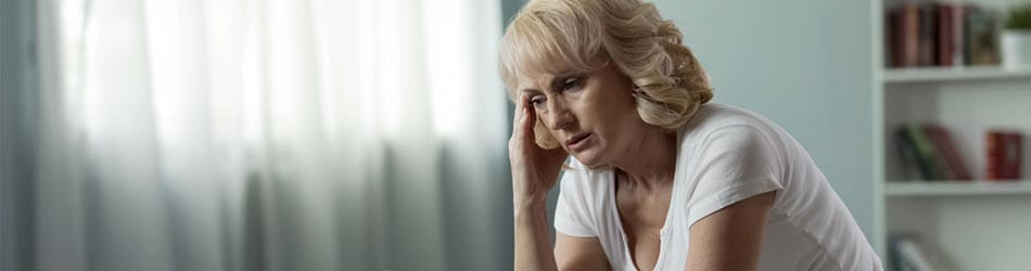 Overgangsalderens symptomer er blandt andet hedeture og søvnproblemer.